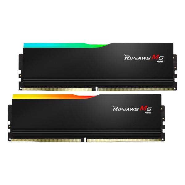 G.Skill Ripjaws M5 RGB F5-6000J3636F16GX2-RM5RK 32GB (2x16GB) DDR5 6000MHz CL36 Masaüstü Bellek - Image 1