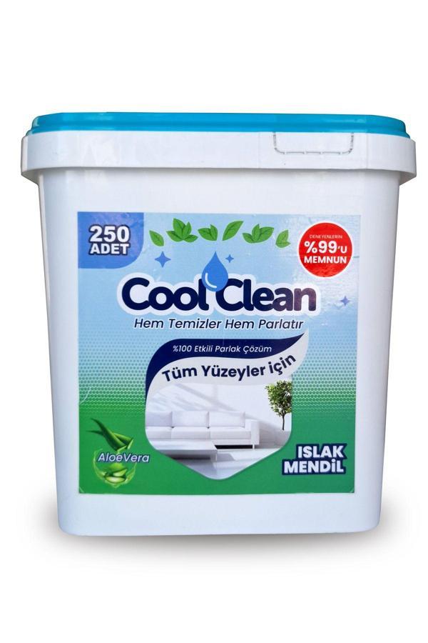 CoolClean - Yüzeyler İçin Islak Temizlik Mendili – 250’Li Kova Ambalaj - Image 1