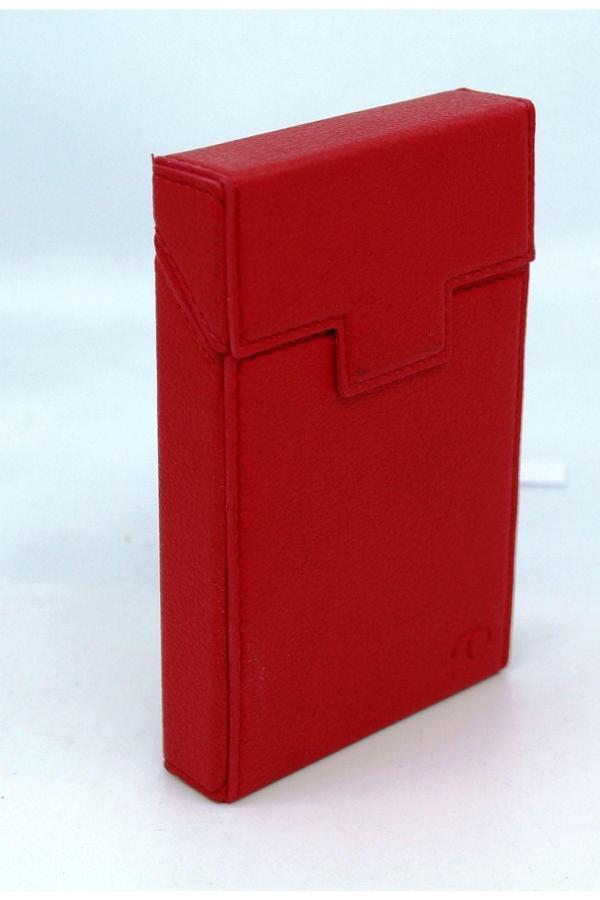 Etaleather > Sigara Kutusu / Kılıfı - Deri Ve El Yapımı - Xlarge / Kırmızı - Image 1