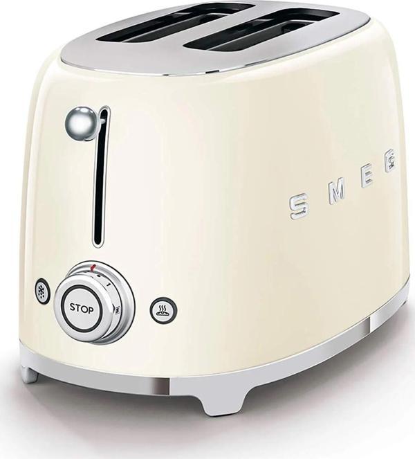 Smeg TSF01CREU Retro Krem 2X1 Slot Ekmek Kızartma Makinesi - Image 1