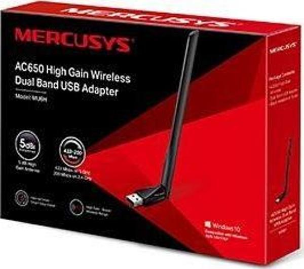 Mercusys 650 Mbps Antenli Kablosuz Usb Adaptör Mu6H - Image 1