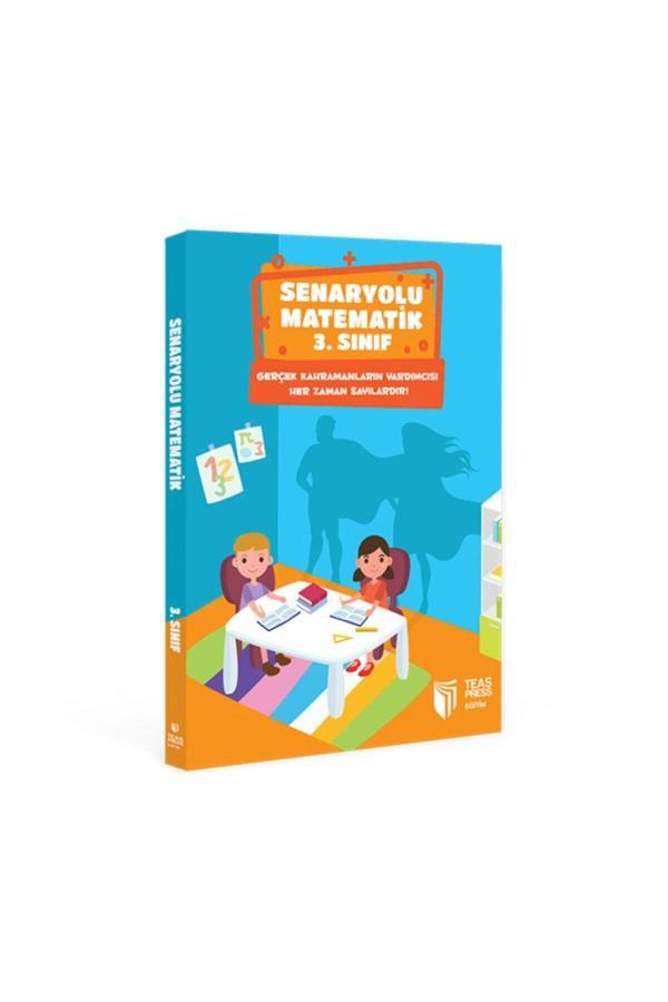 Teas Press 3. Sınıf Senaryolu Matematik Kitabı (Matematiği Eğlenerek Öğrenme) (196 Sayfa) - Teas Press - Image 1