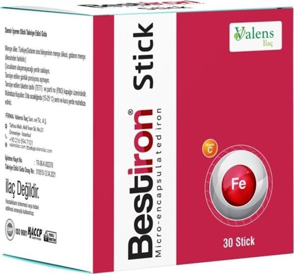 Bestiron Demir Takviye Edici Gıda 30 Stick Saşe - Image 1