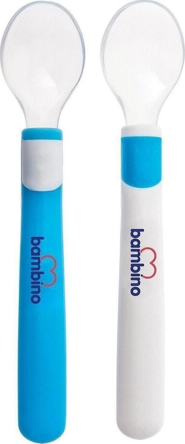 Bambino Silikon Ikili Kaşık Mavi - Image 1
