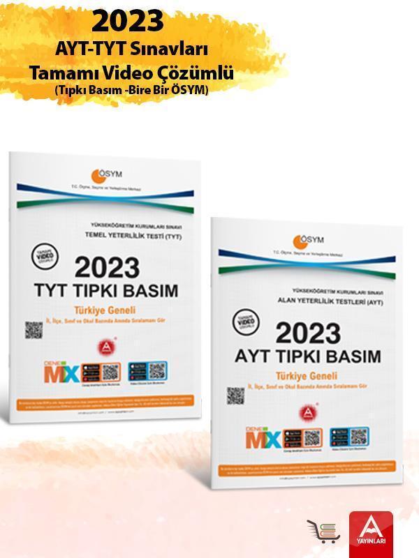2023 TYT-AYT Çıkmış Sorular Bire Bir ÖSYM Tamamı Video Çözümlü - A Yayınları - Image 1