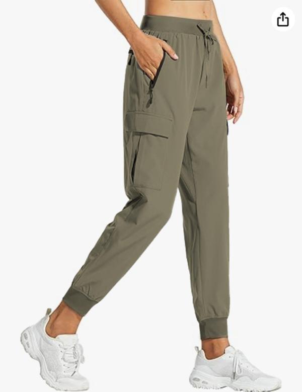 Kadın Quich Dry Hiking Athletic Joggers Doğa Yürüyüşü Günlük Pantolon  - Image 1