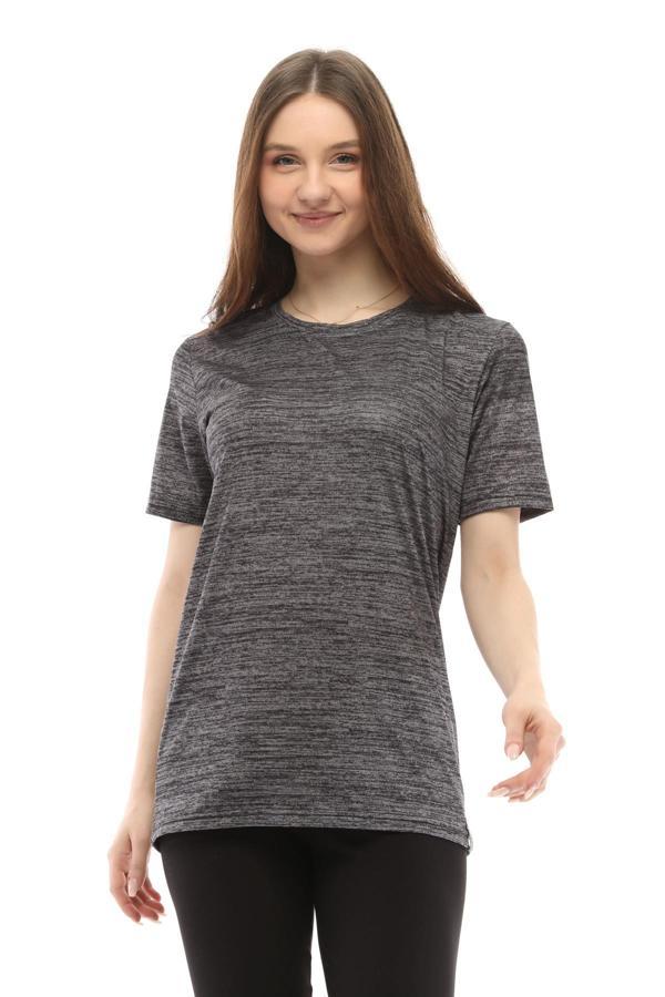 Ghassy Co. Kadın Nem Emici Aktif Gym Fitness Koşu Performans Outdoor Spor Tshirt - Image 1