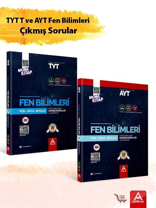 A Yayınları AYT ve TYT Fen Bilimleri Çıkmış Sorular Seti Konularına Ve Zorluk Seviyesine Göre Sıralanmış - A Yayınları - Image 1