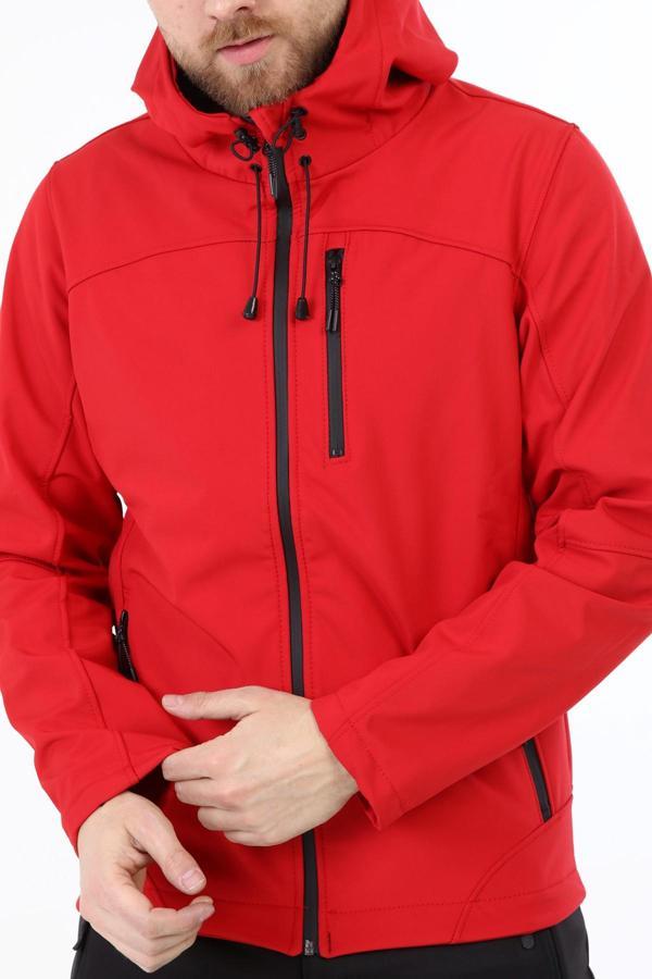 Ghassy Co.Erkek İçi Polarlı Su ve Rüzgar Geçirmez Softshell Spor Mont - Image 1