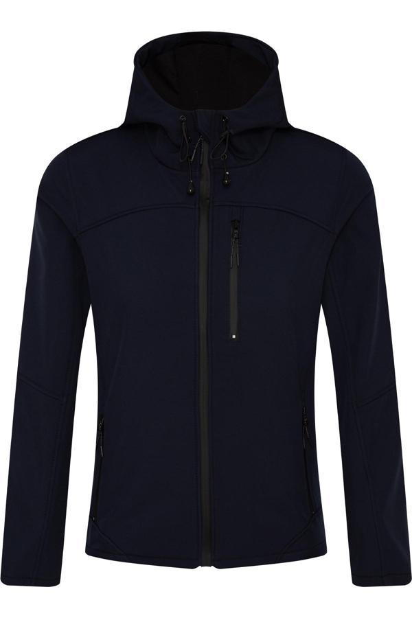Ghassy Co.Kadın Su Rüzgar Geçirmez Softshell Mavi Spor Mont  - Image 1