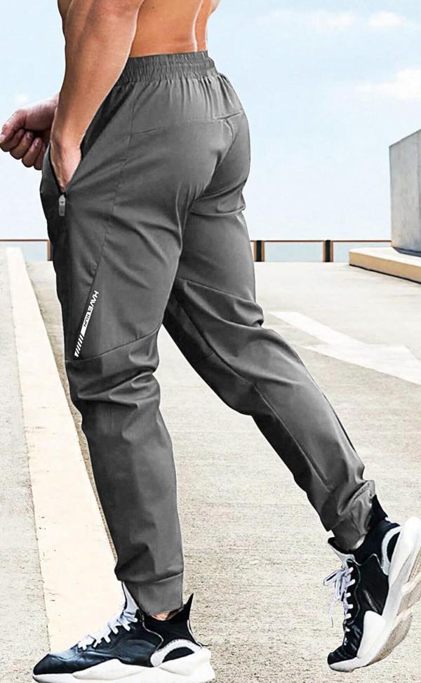 Ghassy Co. Erkek Run Ultra Hafif Egzersiz Aktif Joggers Spor Dar Paça Eşofman Altı - Image 1