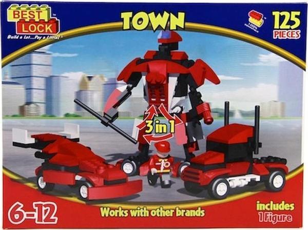 Vardem Yap Boz Blok Oyun Seti 125 Parça Robot, Araba Yap Boz Blok - Image 1