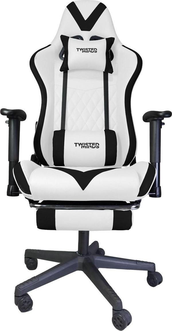 TWISTED MINDS TM8250-WN COMFORT E-SPOR OYUNCU KOLTUĞU - BEYAZ / SİYAH - Image 1