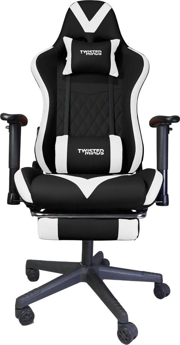 TWISTED MINDS TM8250-NW COMFORT E-SPOR OYUNCU KOLTUĞU - SİYAH / BEYAZ - Image 1