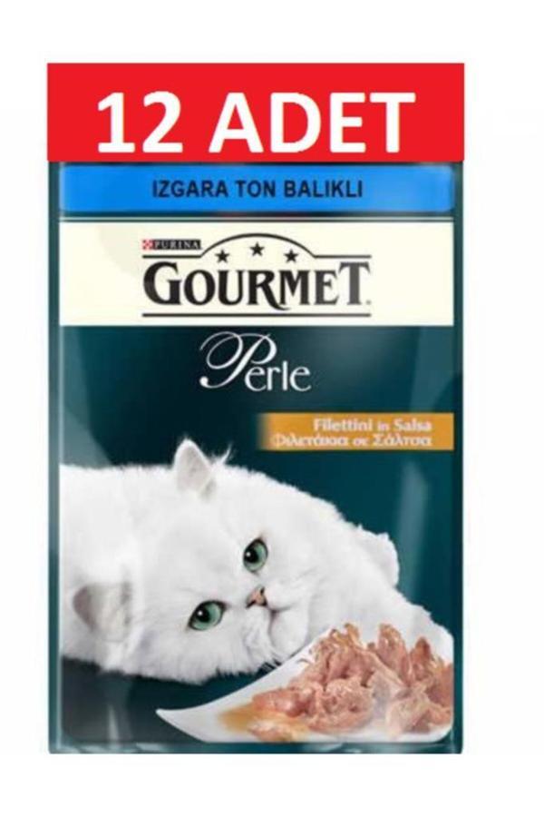 Gourmet Perle Izgara Ton Balıklı Yaş Kedi Maması 85 Gr X 12 Adet Pouch - Image 1