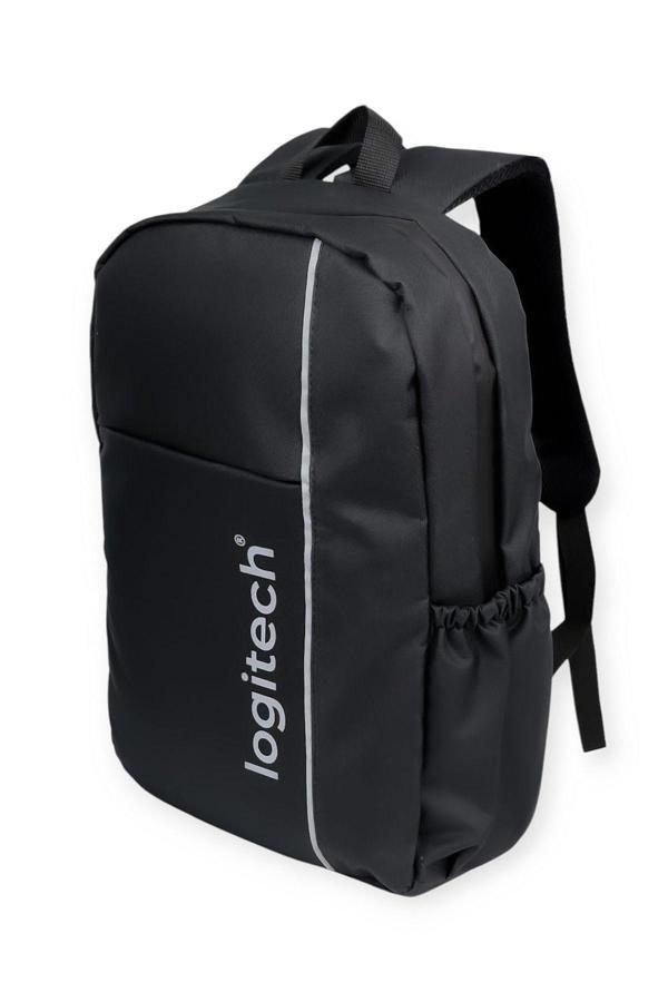Logitech Orijinal 15.6" Laptop Bölmeli Su İtici Kumaş 4 Bölmeli Unisex Notebook Bilgisayar İçin Sırt Çantası - Image 1