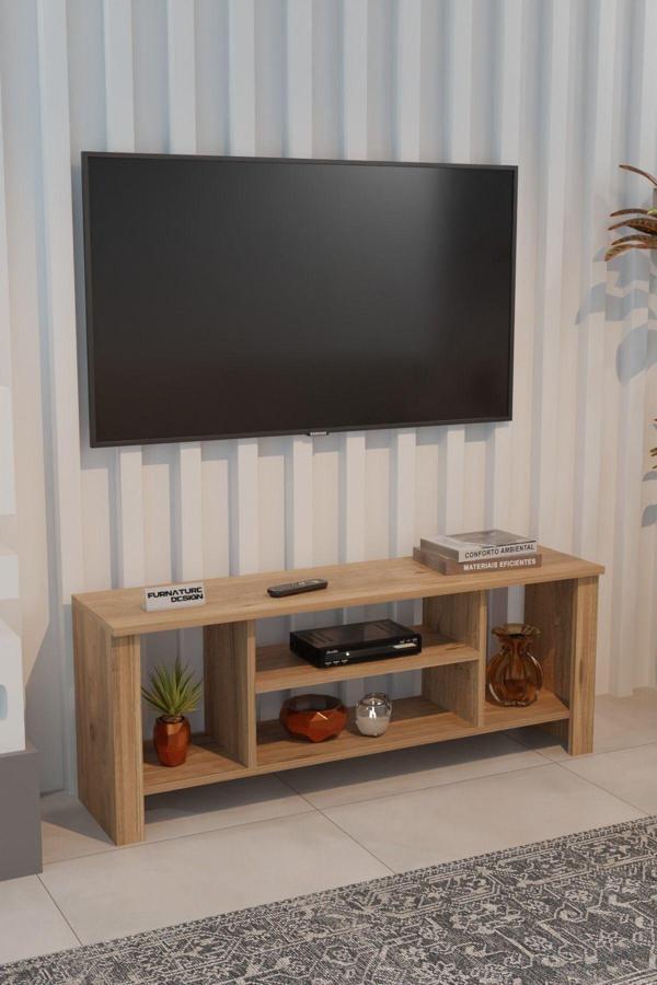 Vesta Tv Ünitesi Dekoratif Açık Raflı Tv Ünitesi 120 Cm - Image 1