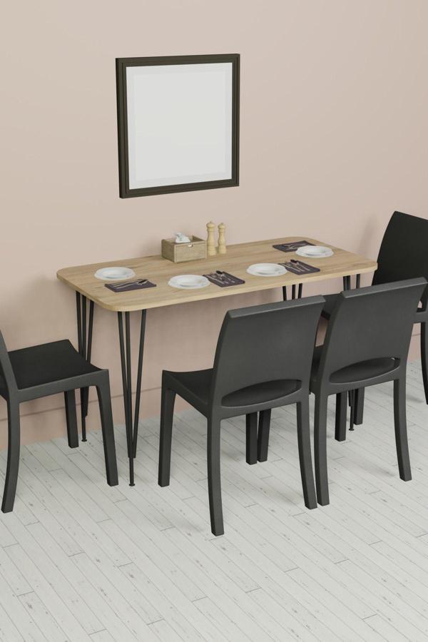 Feza Yemek Masası 60x120 Yemek Masası, Çalışma Masası, Bilgisayar Masası - Image 1