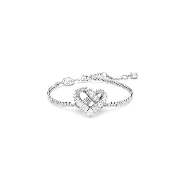 5648299 Swarovski Bilezik Matrix:Bracelet Hrt Woven Whi/Rhs - Image 1