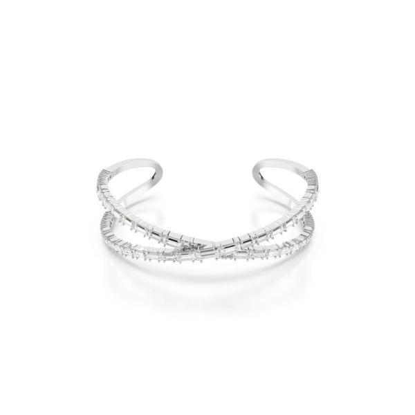 5677626 Swarovski Bilezik Hyperbola:Cuff Whıte/Rhs M - Image 1