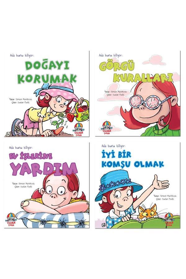 Yağmur Çocuk Ada Bunu Biliyor Serisi 4 Kitap 3 Yaş - Yağmur Çocuk - Image 1