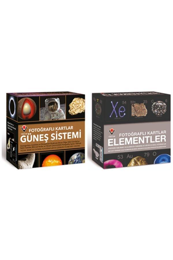 Tübitak Yayınları Tübitak Fotoğraflı Kartlar Güneş Sistemi Ve Elementler 2 Li Set - Tübitak Yayınları - Image 1
