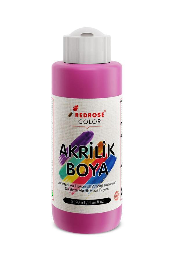 Red Rose Pembe Akrilik Boya 120 Ml Sanatsal, Dekoratif, Hobi Amaçlı, Canlı Renkler - Image 1