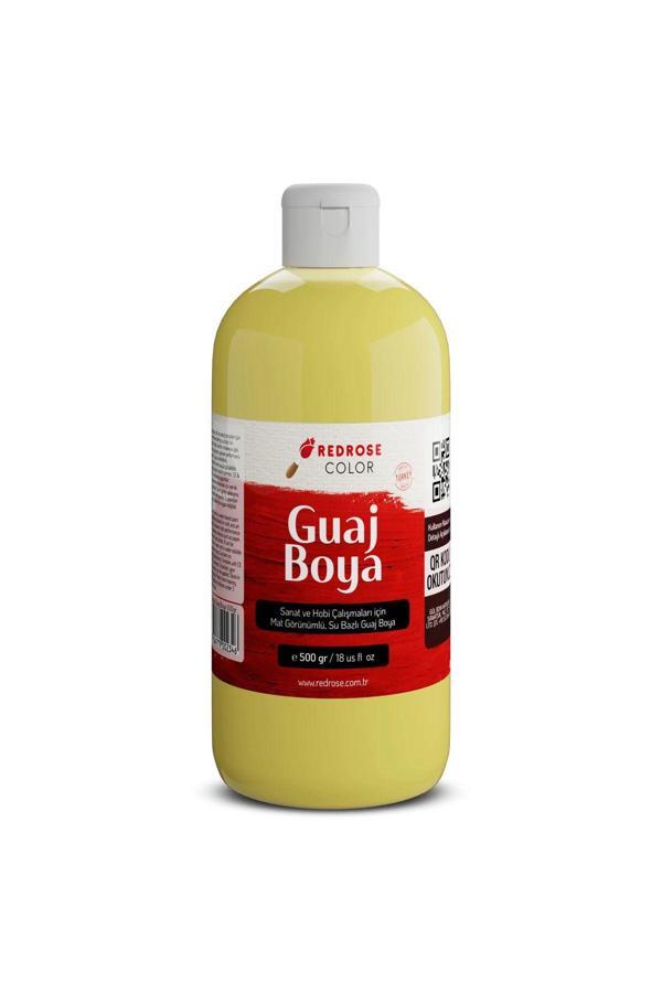 Red Rose Sarı Guaj Boya 500Gr Sanatçılar, Öğrenciler, Yeni Başlayanlar İçin - Image 1