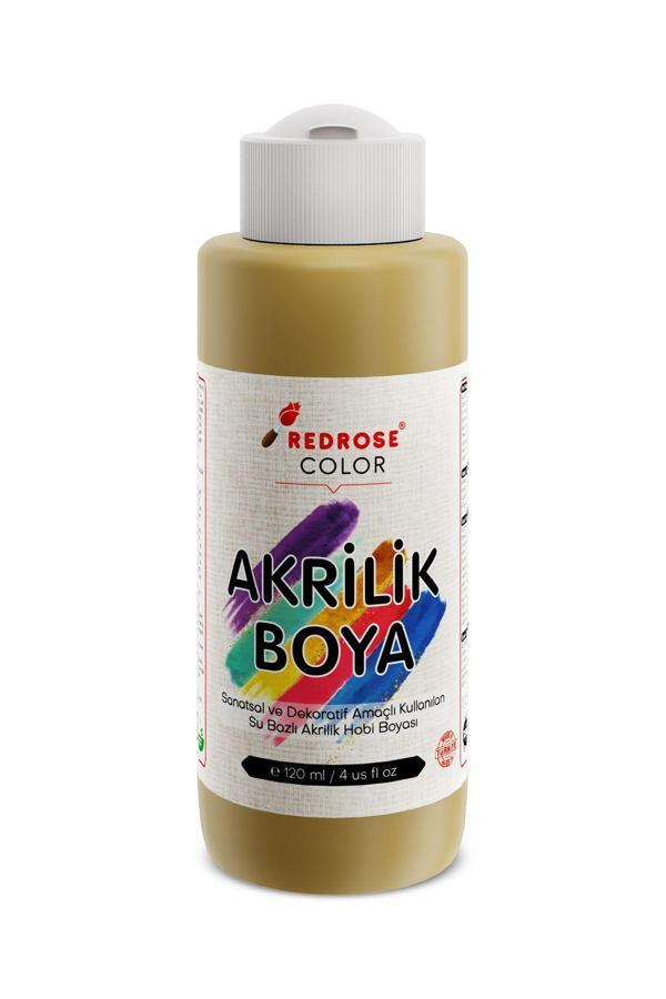 Red Rose Hardal Akrilik Boya 120 Ml Sanatsal, Dekoratif, Hobi Amaçlı, Canlı Renkler - Image 1