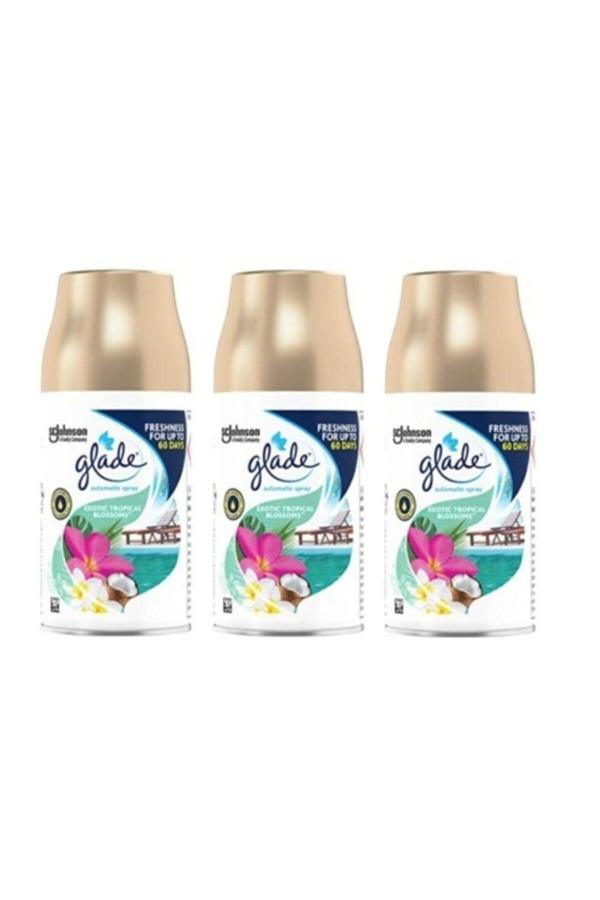 Glade Otomatik Sprey Oda Kokusu Yedek Tropikal Floral 3 X 269 Ml - Image 1
