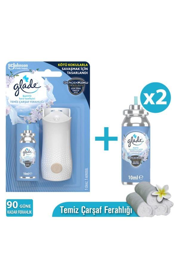 Glade Banyo Hava Tazeleyici Temiz Çarşaf Ferahlığı 90 Gün Etkili - Image 1