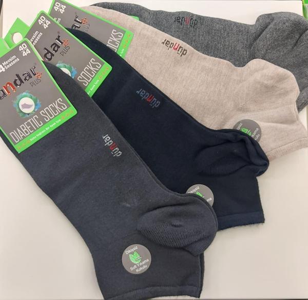 DÜNDAR 5992 ERKEK BAMBU PATİK DİYABETİK ÇORAP 6 ADET - Image 1