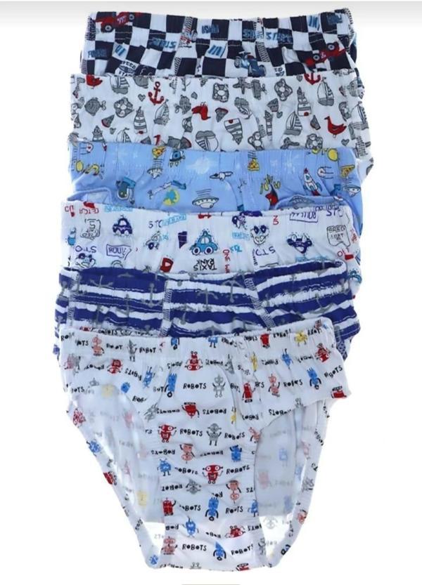 TUTKU 0255 ERKEK DESENLİ ÇOCUK SLİP KÜLOT 6 ADET - Image 1