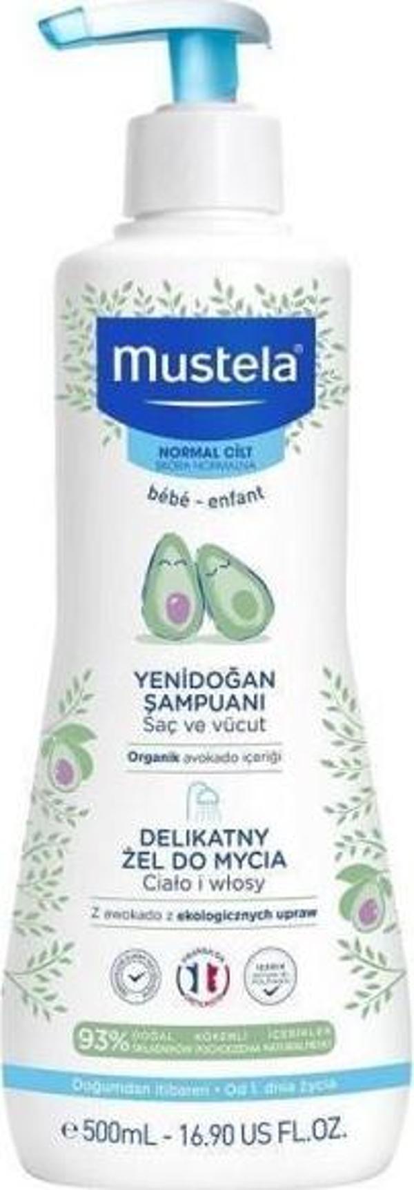 Mustela Gentle Cleansing Yenidoğan Bebek Şampuanı 500 ml - Image 1