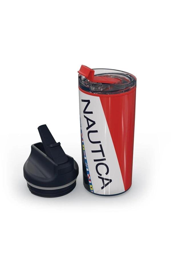 Nautica Ntm02 Sport Termos Paslanmaz Çelik 650 ml Navy Flags - Image 1