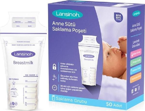 Lansinoh Steril Süt Saklama Poşeti 50'li - Image 1