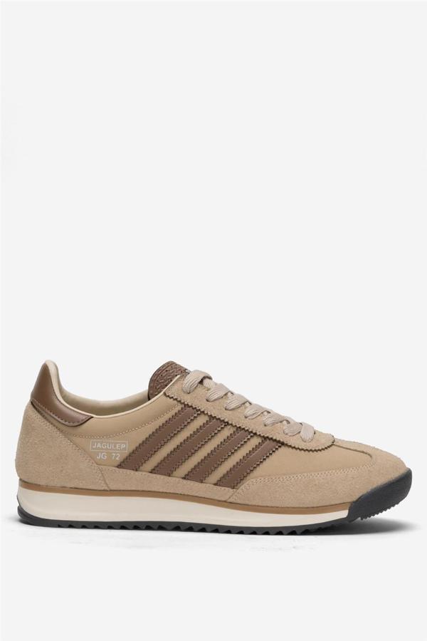 Erkek Günlük Rahat Taban Yumuşak Hafif Sneaker Bağcıklı Spor Ayakkabı  BEJ - KAHVERENGİ - Image 1