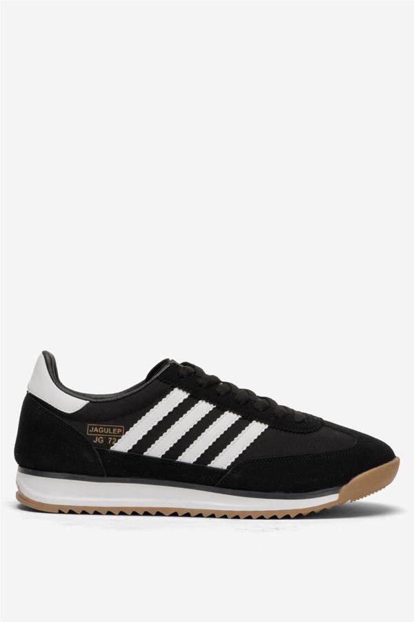 Erkek Günlük Rahat Taban Yumuşak Hafif Sneaker Bağcıklı Spor Ayakkabı  SİYAH - BEYAZ - Image 1
