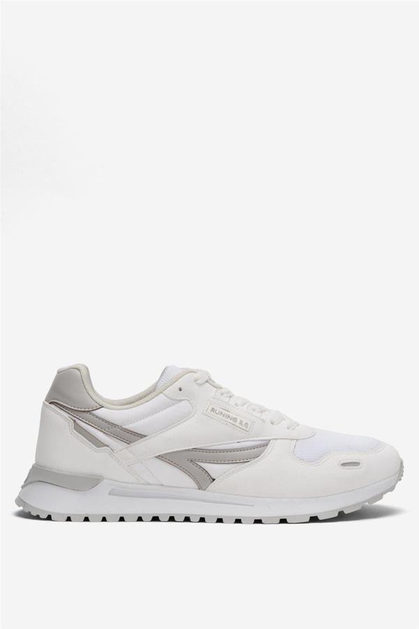 Erkek Ortopedik Günlük Yürüyüş Koşu Sneaker Spor Ayakkabı BEYAZ - Image 1
