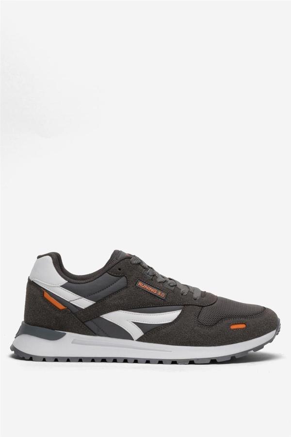 Erkek Ortopedik Günlük Yürüyüş Koşu Sneaker Spor Ayakkabı FÜME - Image 1