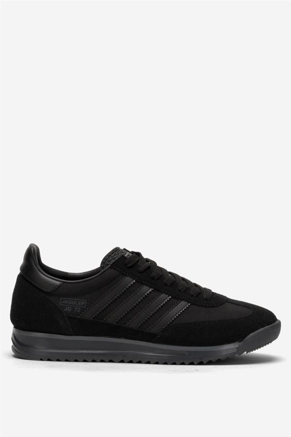 Erkek Günlük Rahat Taban Yumuşak Hafif Sneaker Bağcıklı Spor Ayakkabı  SİYAH - Image 1