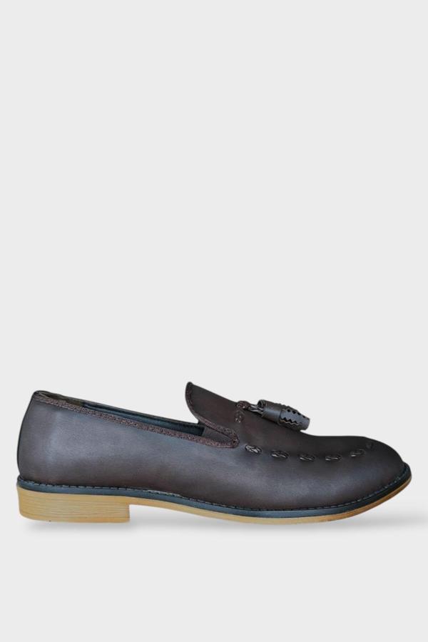 Erkek Klasik Loafer Ayakkabı KAHVERENGİ - Image 1