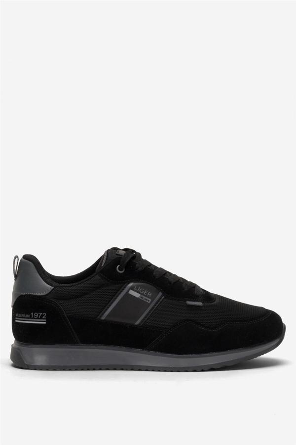 Erkek Günlük Sneaker Spor Ayakkabı SİYAH - FÜME - Image 1