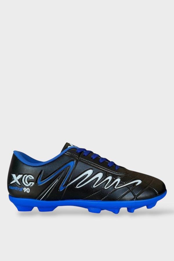Erkek Krampon Dişli Futbol Ayakkabısı SİYAH - MAVİ - Image 1