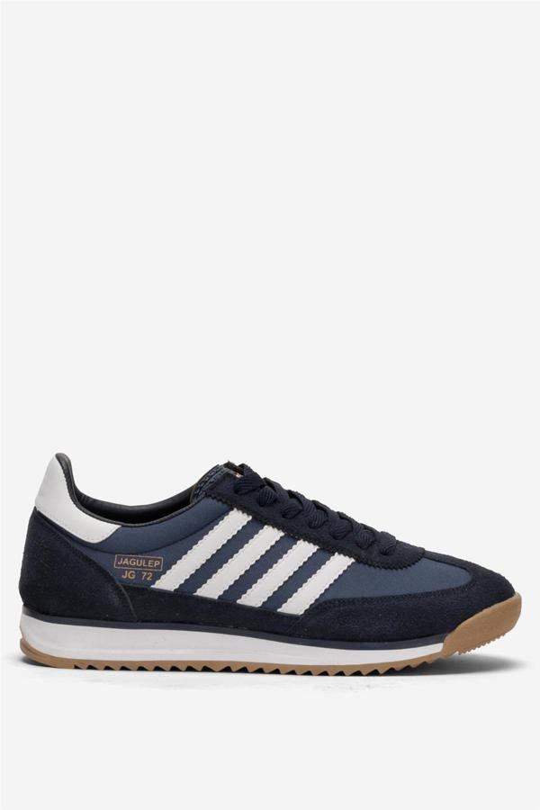 Erkek Günlük Rahat Taban Yumuşak Hafif Sneaker Bağcıklı Spor Ayakkabı  LACİVERT - BEYAZ - Image 1