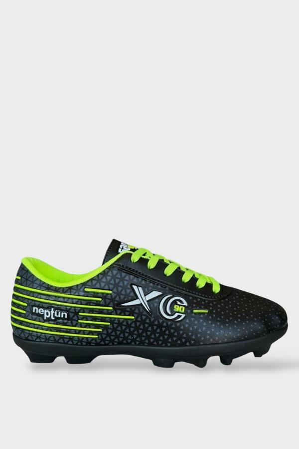 Erkek Krampon Dişli Futbol Ayakkabısı SİYAH - SARI - Image 1