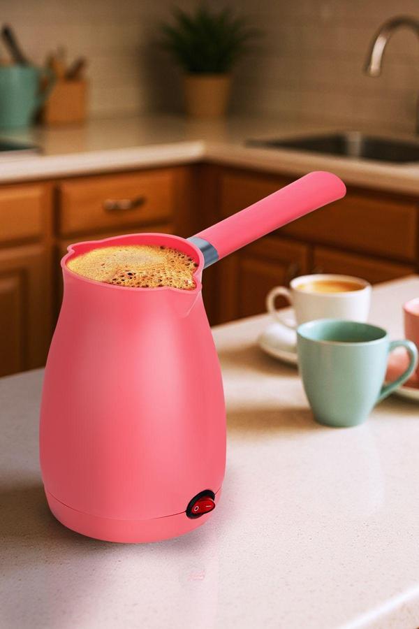 Awox Caffeen Türk Kahvesi Makinesi Elektrikli Cezve Pembe - Image 1