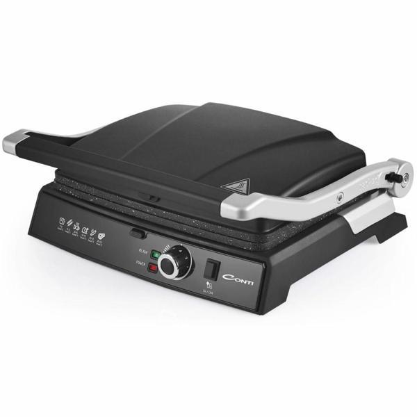 Conti CG-320 Bestost 2000W 6 Dilim Tost & Izgara Makinesi - Siyah - Image 1