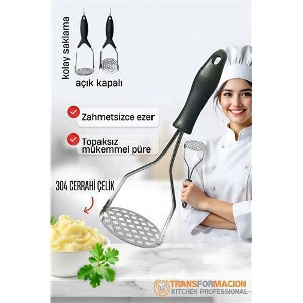 Modacar Patates Ezici 304 Paslanmaz Çelik Havuç Muz Avokado Ezici - Image 1