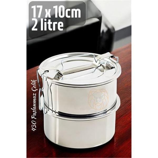Sefer Tası Paslanmaz Çelik Yemek Kabı 17 cm 2 LİTRE - Image 1